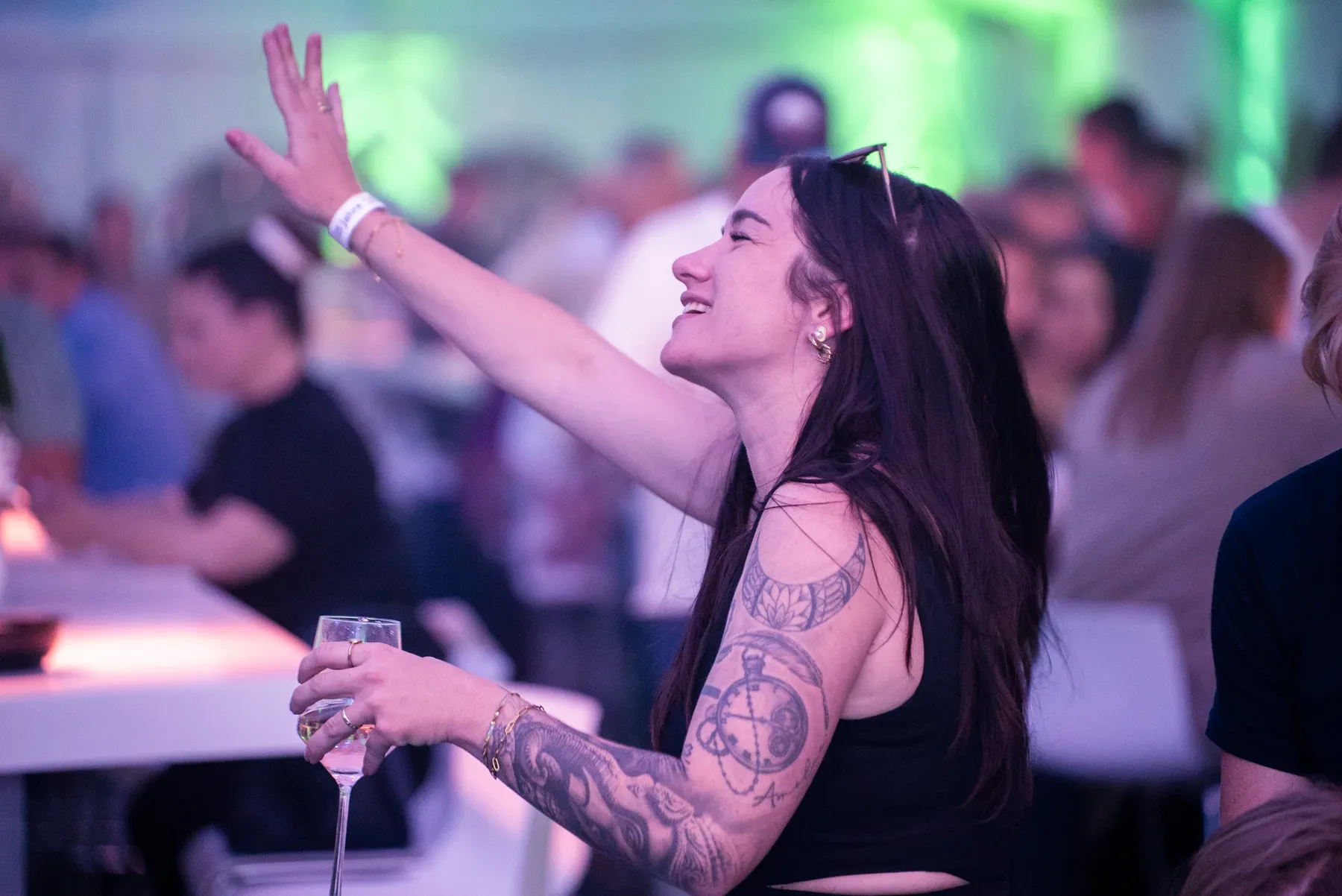 Eventfotografie zum Betriebsfest in Rhein-Main: Livemusik und feiernde Gäste