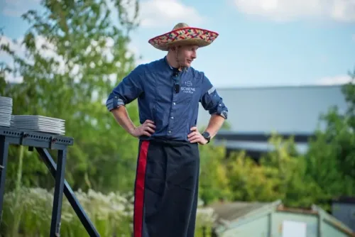 Eventfotografie Sommerfest Aschaffenburg: Detail der Viva-México-Dekoration