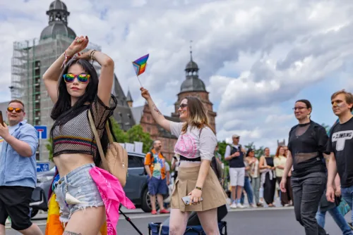 Eventfotograf Aschaffenburg: Christopher Street Day, Zug durch die Duccastraße