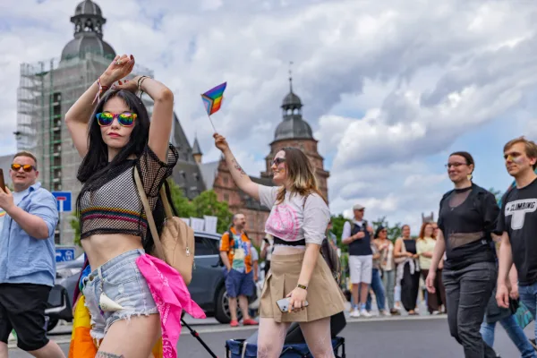 Eventfotograf Aschaffenburg: Christopher Street Day, Zug durch die Duccastraße