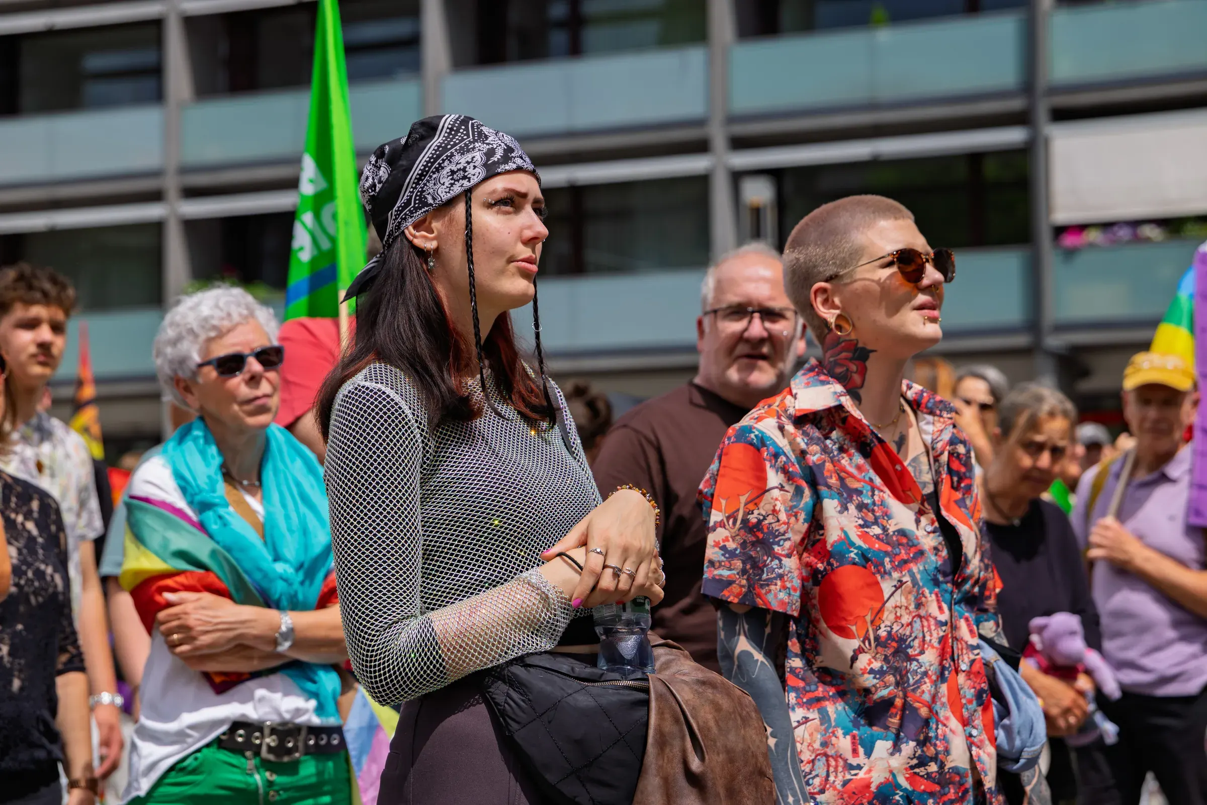 Fotoreportage Christopher Street Day Aschaffenburg: Redebeiträge auf dem Theaterplatz