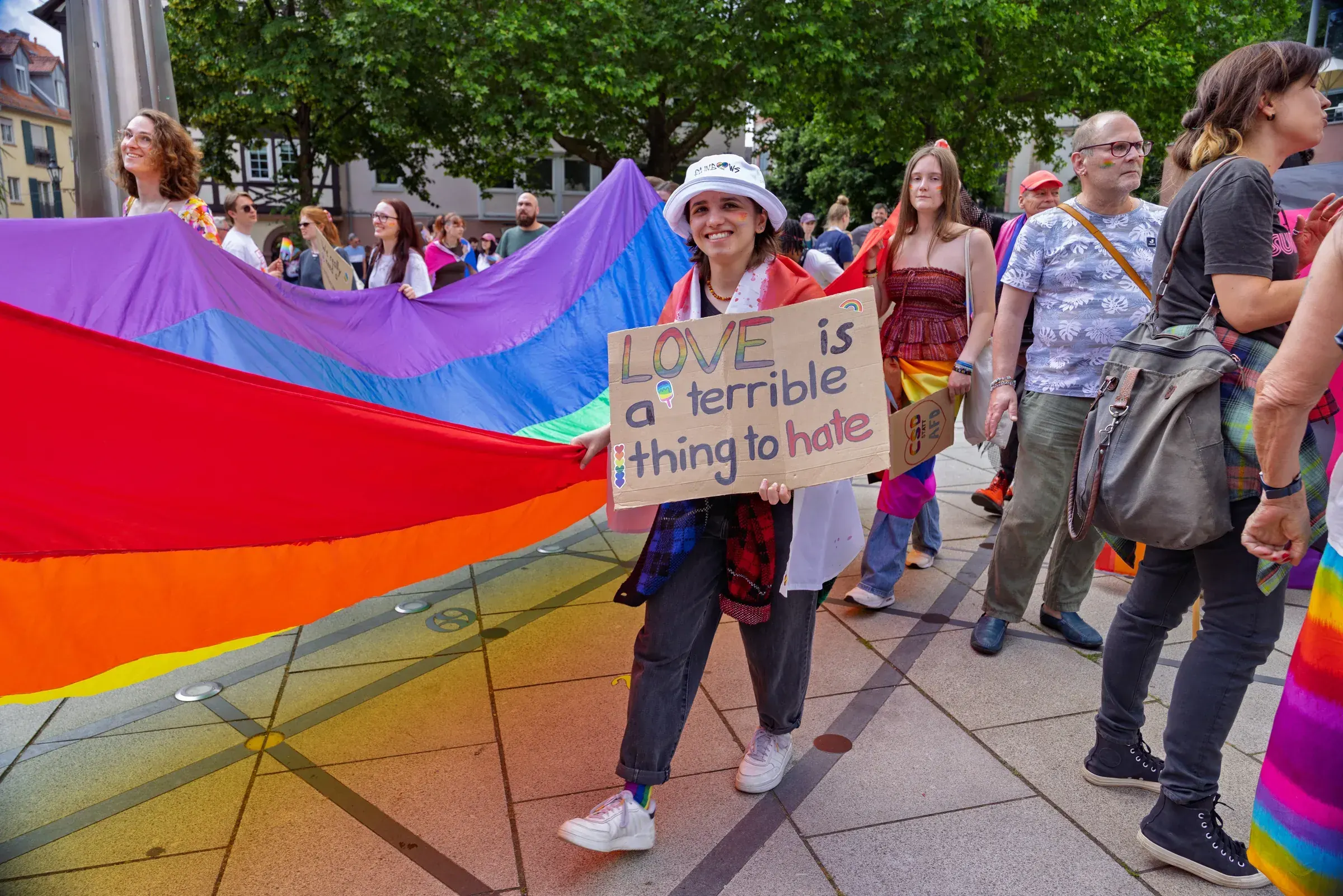 Eventfotografie CSD: Abschlusskundgebung zum Christopher Street Day in Aschaffenburg