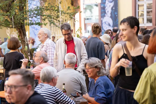 Eventfotograf beim Kulturpreis Aschaffenburg: Live-Musik auf der Bühne im Schönborner Hof