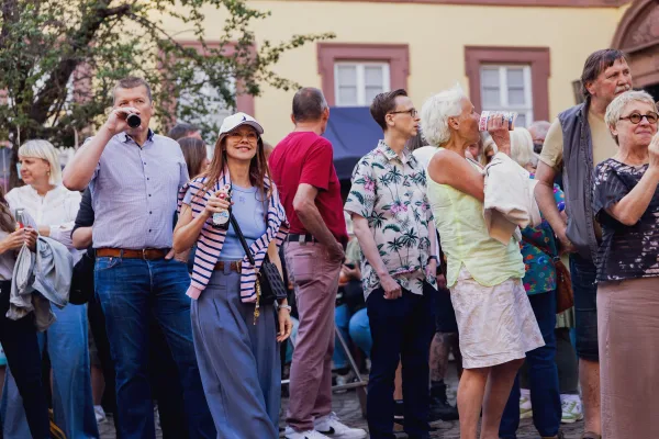 Eventfotograf beim Kulturpreis Aschaffenburg: Live-Musik auf der Bühne im Schönborner Hof