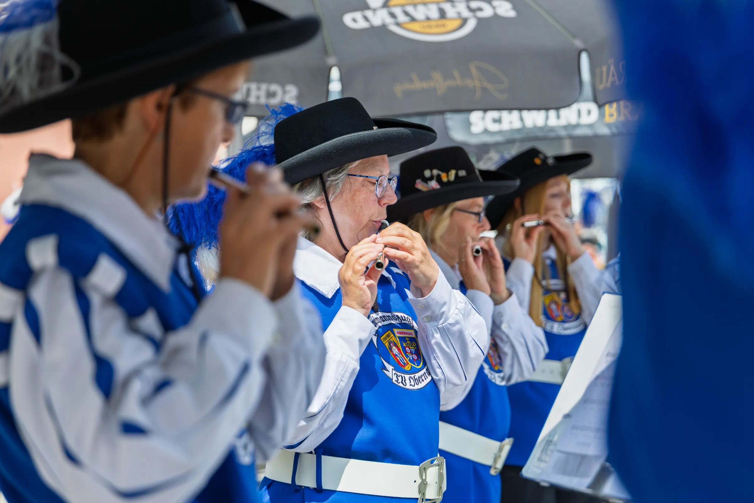 Eventfotografie Aschaffenburg: Spielmanns- und Fanfarenzug TV Obernau beim Bühnenprogramm