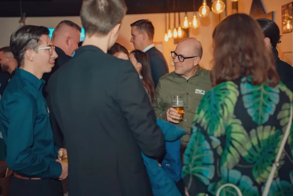 Eventfotografie Netzwerkabend: Begrüßung im UNION
