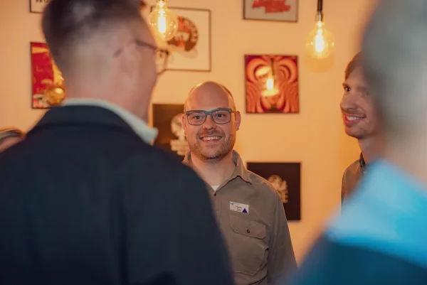 Eventfotografie Netzwerkabend: Begrüßung im UNION