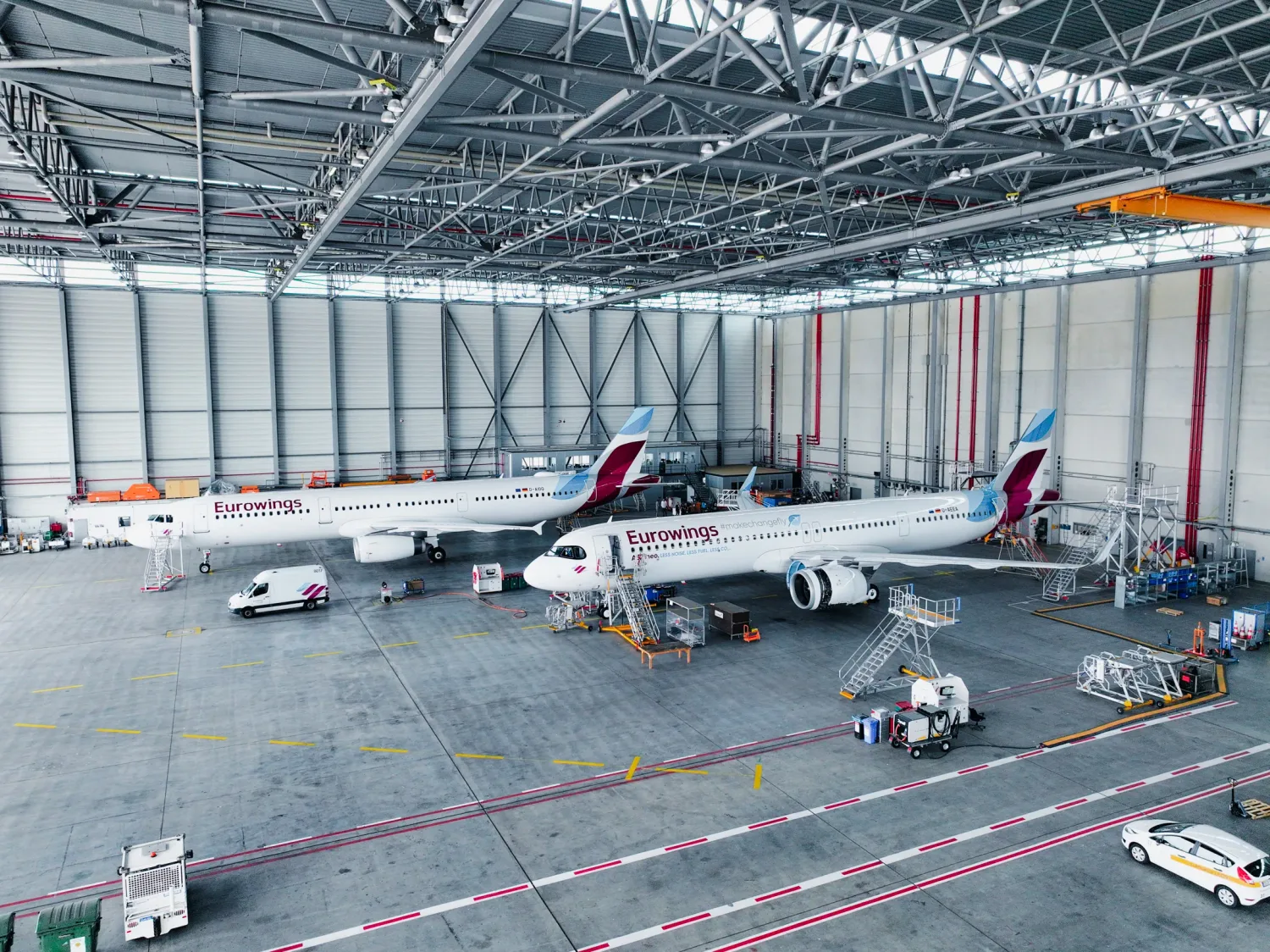 Videoproduktion für Eurowings: Airbus A321neo bei der Übergabe in Hamburg-Finkenwerder