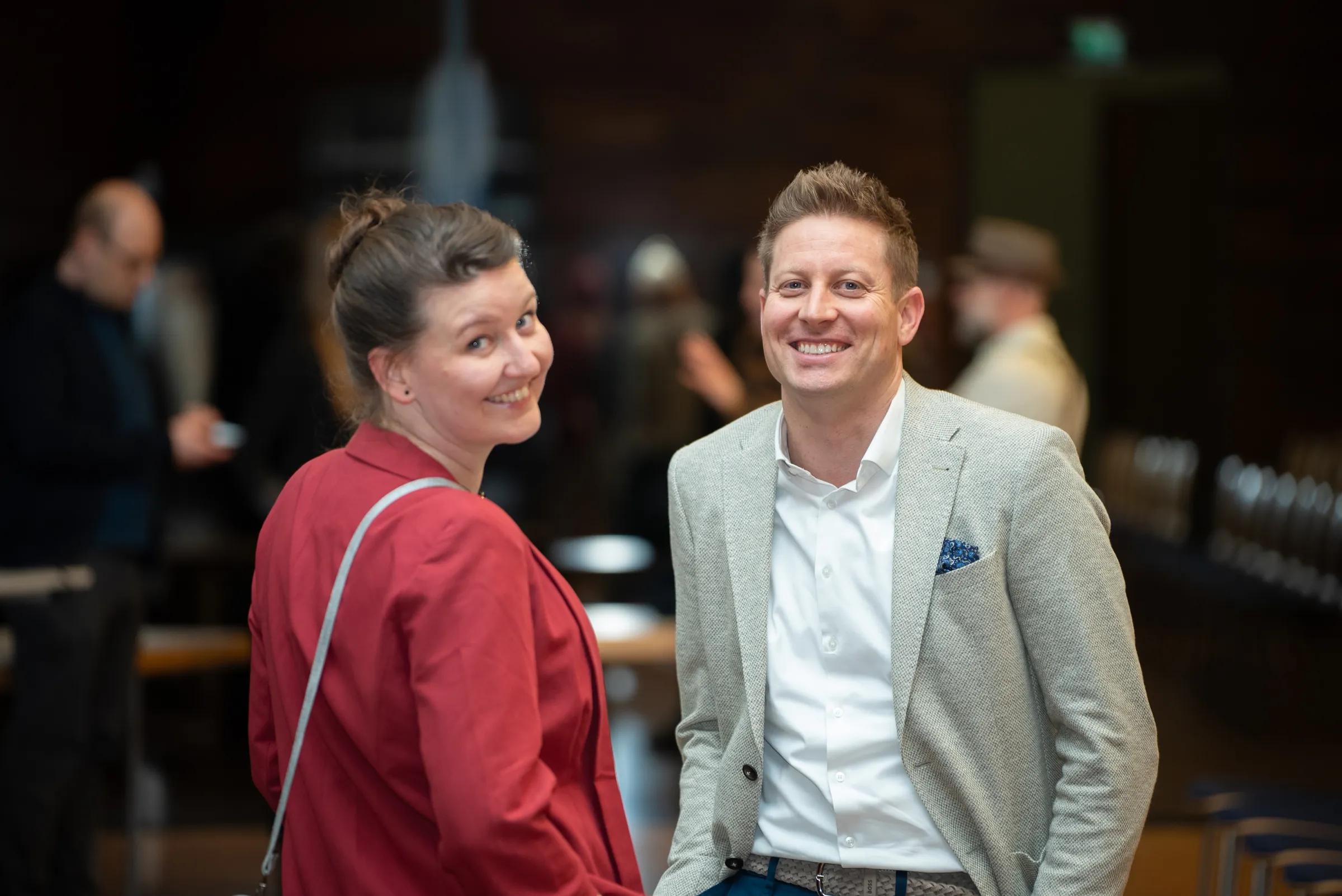 Eventfotograf Konjunkturprognose 2025: Begrüßung der Gäste im Martinushaus