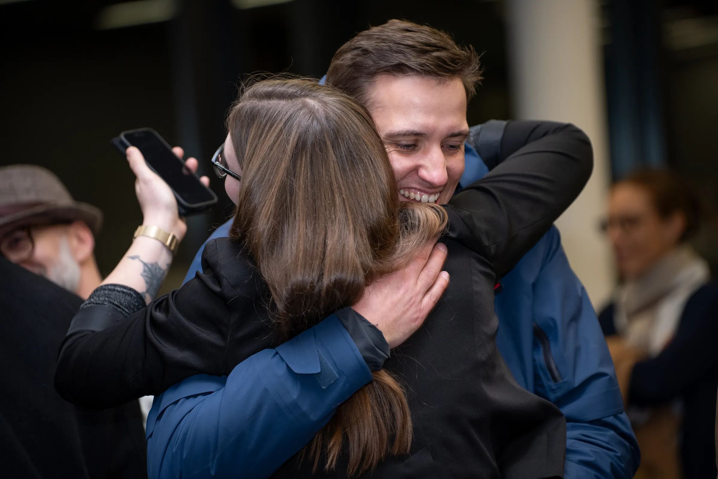 Eventfotograf Konjunkturprognose 2025: Networking vor dem Vortrag, Rhein-Main-Region