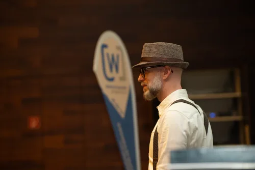 Eventfotograf Konjunkturprognose 2025: Zuhörer beim Vortragsabend, Rhein-Main-Region