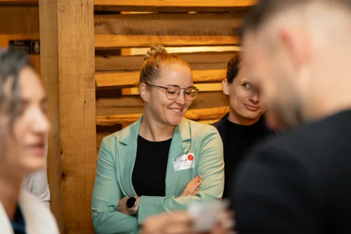Eventfotografie After Work Lounge im SCHWIND am Dalberg: Ankommen der Gäste am Abend